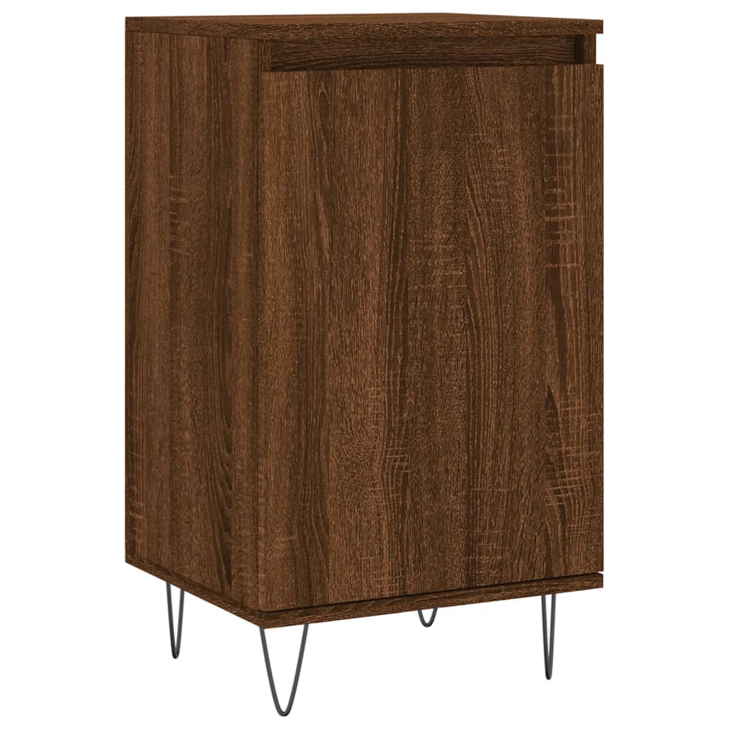 vidaXL Dressoir 40x35x70 cm bewerkt hout bruin eikenkleur