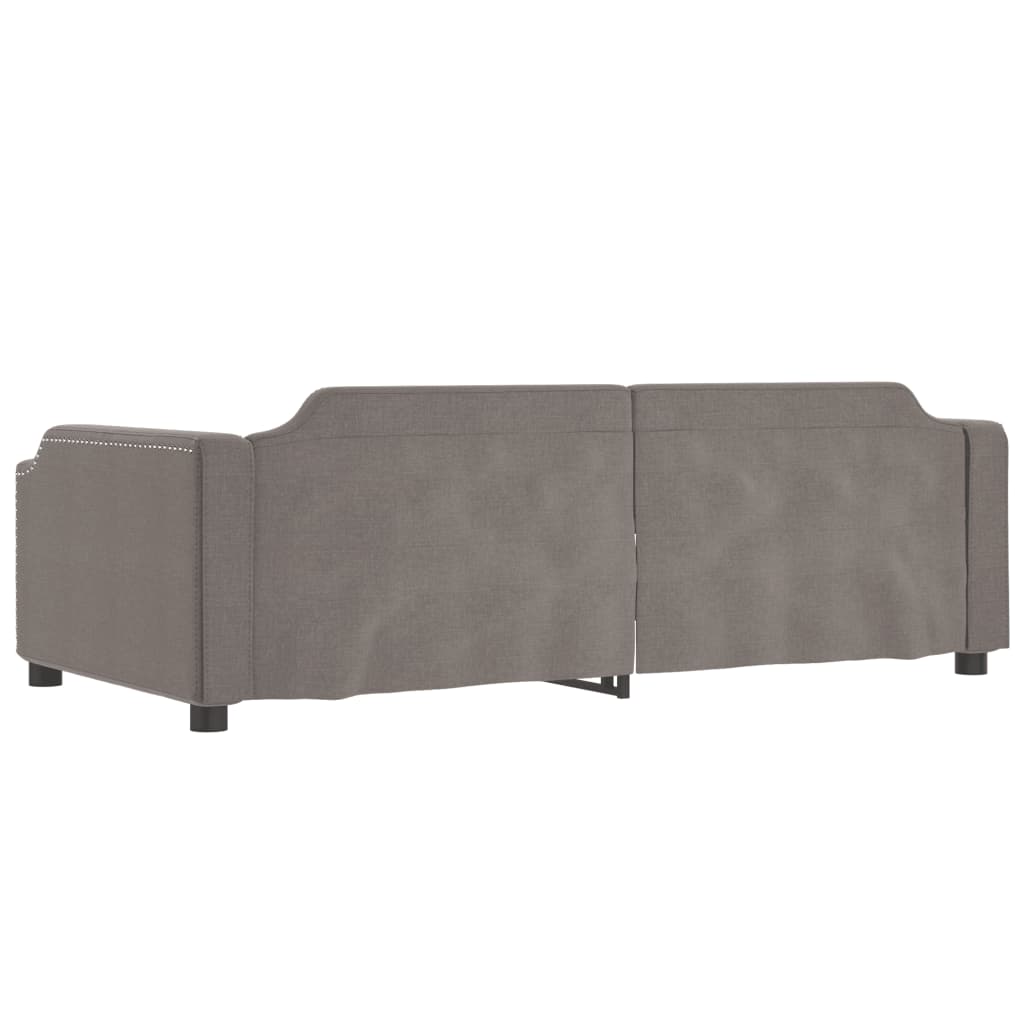 vidaXL Slaapbank 100x200 cm stof taupe