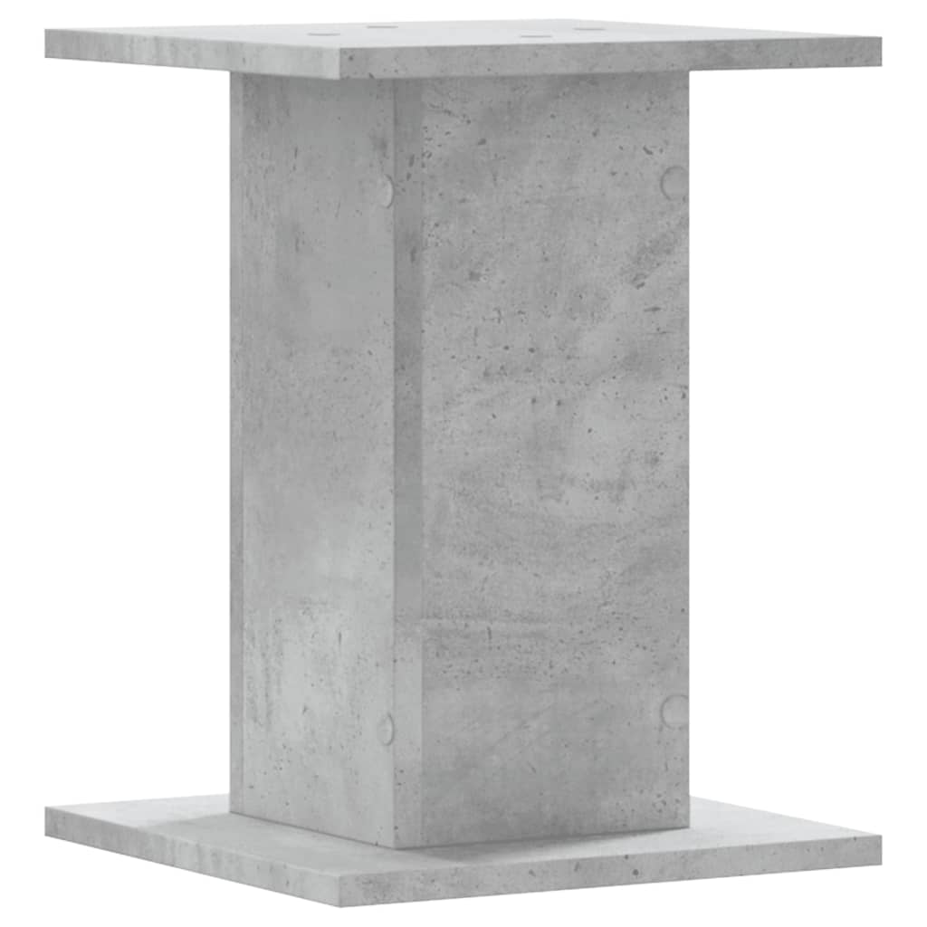 vidaXL Speakerstandaards 2 st 30x30x40 cm bewerkt hout betongrijs