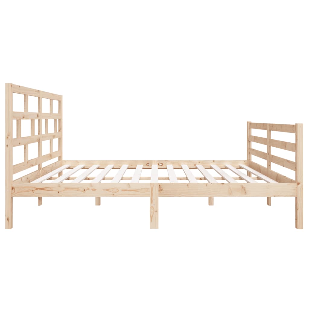 vidaXL Bedframe massief hout 135x190 cm