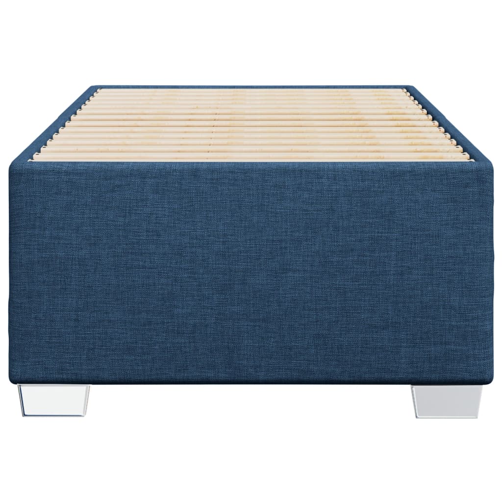 vidaXL Bedframe stof blauw 90x190 cm