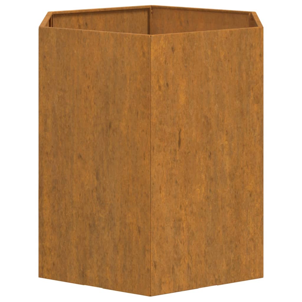 vidaXL Plantenbak roestig 40x40x45 cm cortenstaal