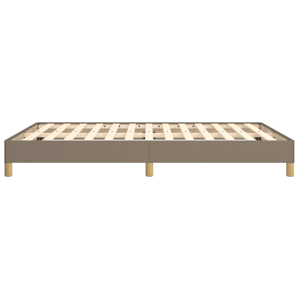 vidaXL Bedframe stof taupe 160x200 cm