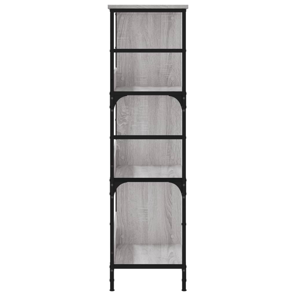 vidaXL Boekenrek 78,5x33x117,5 cm bewerkt hout grijs sonoma eikenkleur