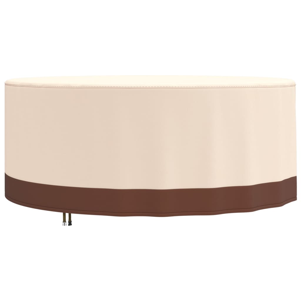 vidaXL Tuinmeubelhoes rond 600D Ø 213x71 cm oxford beige