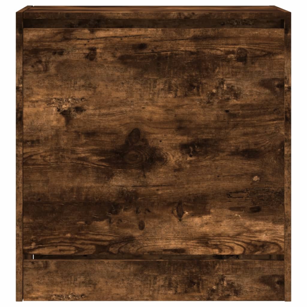 vidaXL Schoenenkast 60x34x63,5 cm bewerkt hout gerookt eikenkleurig