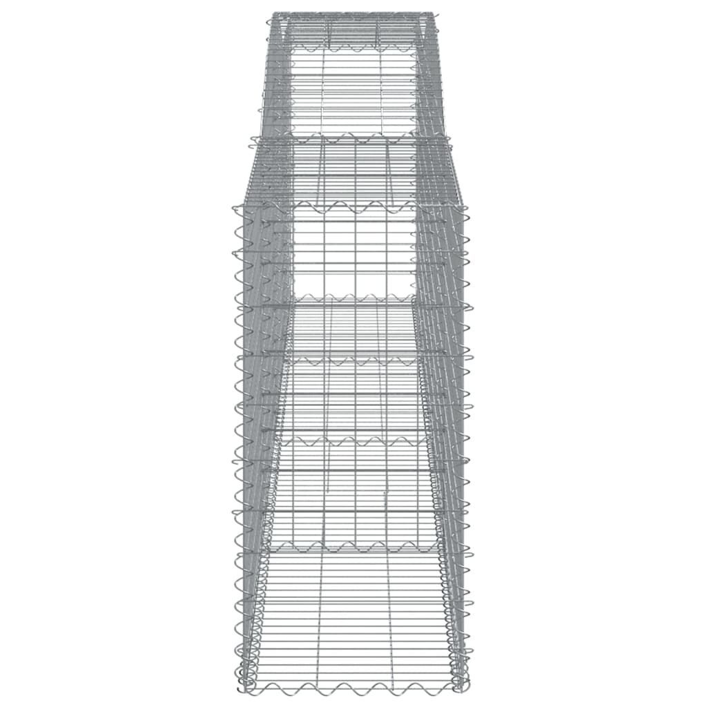 vidaXL Schanskorven 3 st gewelfd 400x50x100/120 cm ijzer