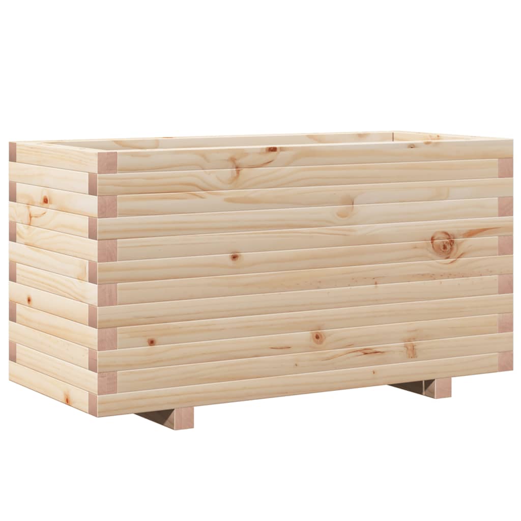 vidaXL Plantenbak 90x40x49,5 cm massief grenenhout