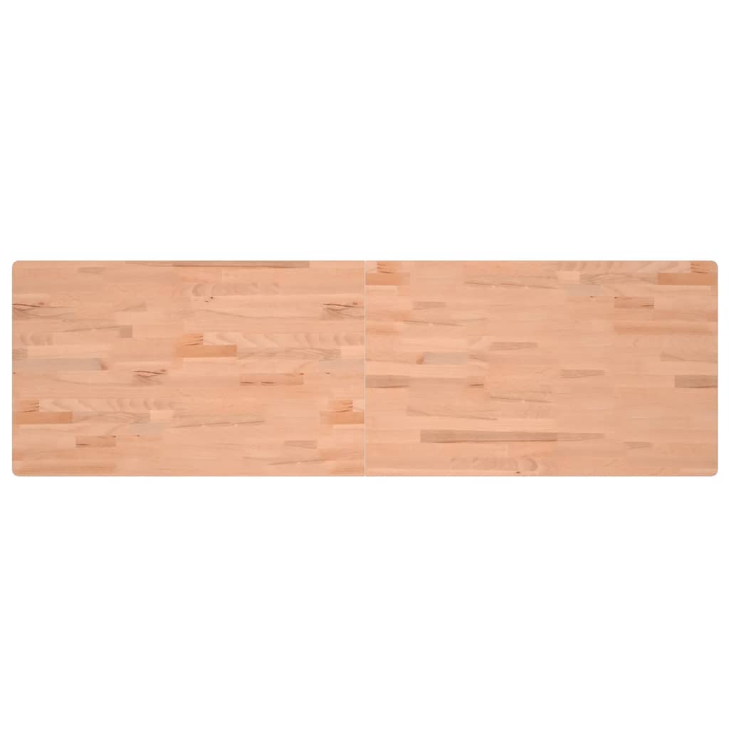 vidaXL Bureaublad 180x55x2,5 cm massief beukenhout