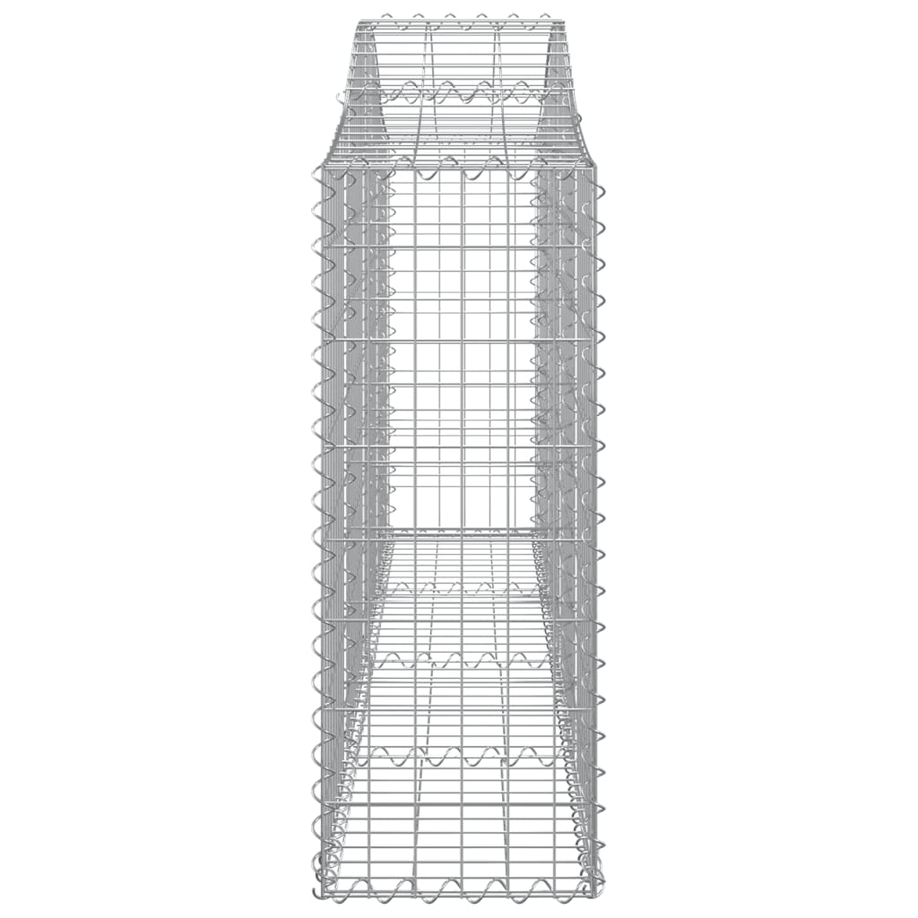 vidaXL Schanskorven 11 st gewelfd 200x30x80/100 cm ijzer