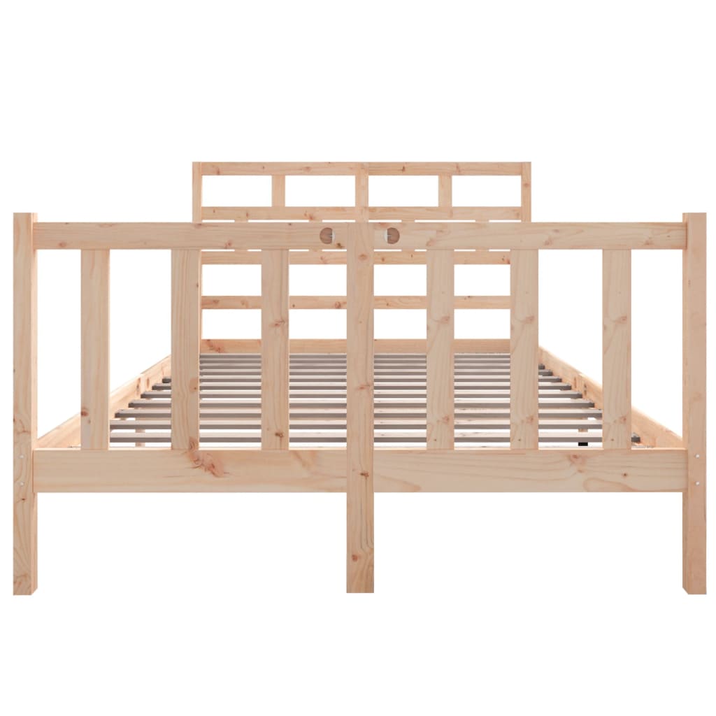 vidaXL Bedframe massief grenenhout 120x190 cm