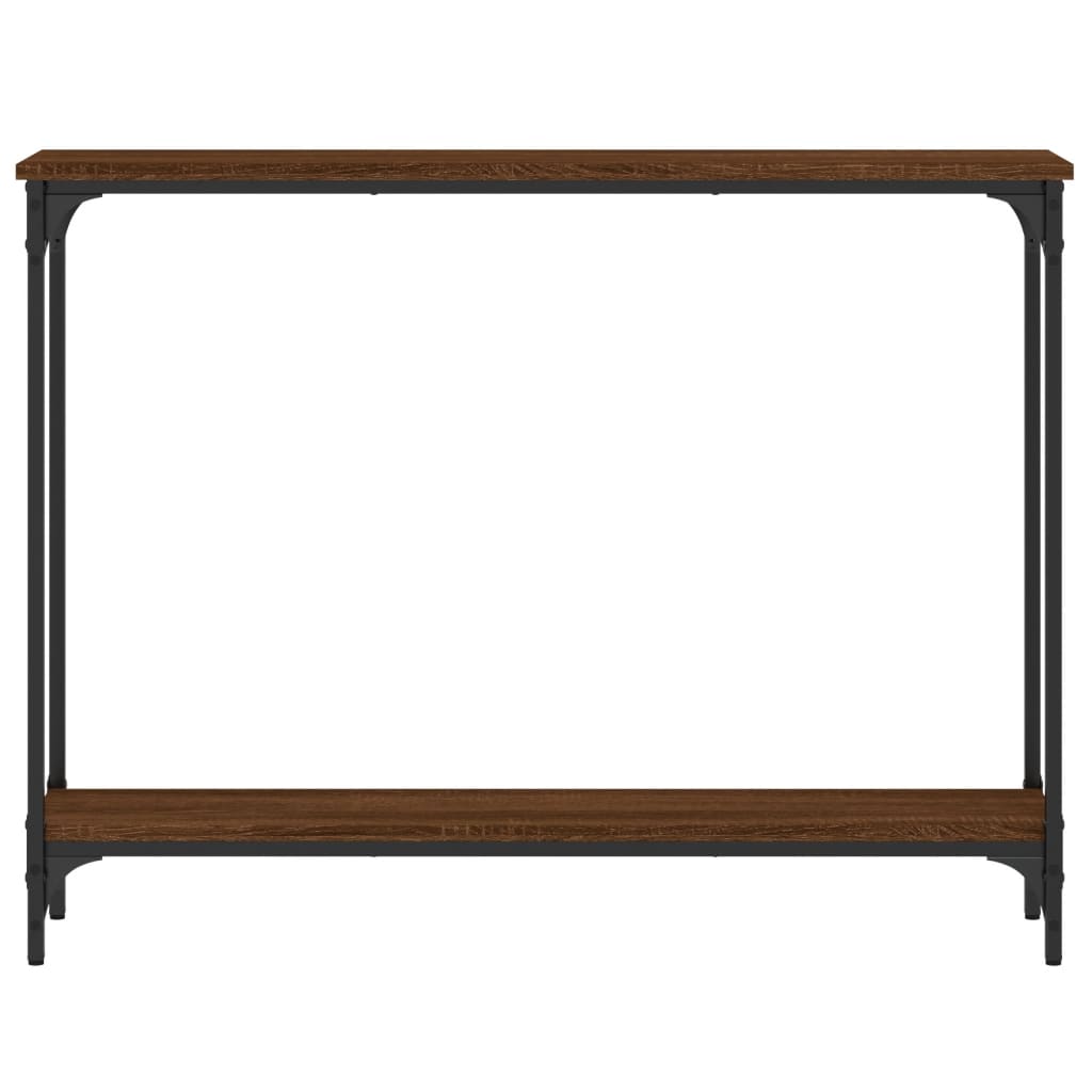 vidaXL Wandtafel 100x22,5x75 cm bewerkt hout bruin eikenkleur