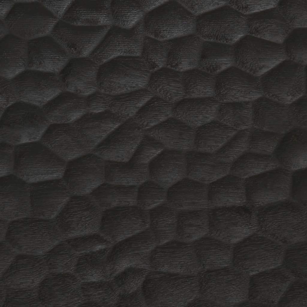 vidaXL Nachtkastjes 2 st 40x33x46 cm massief mangohout zwart