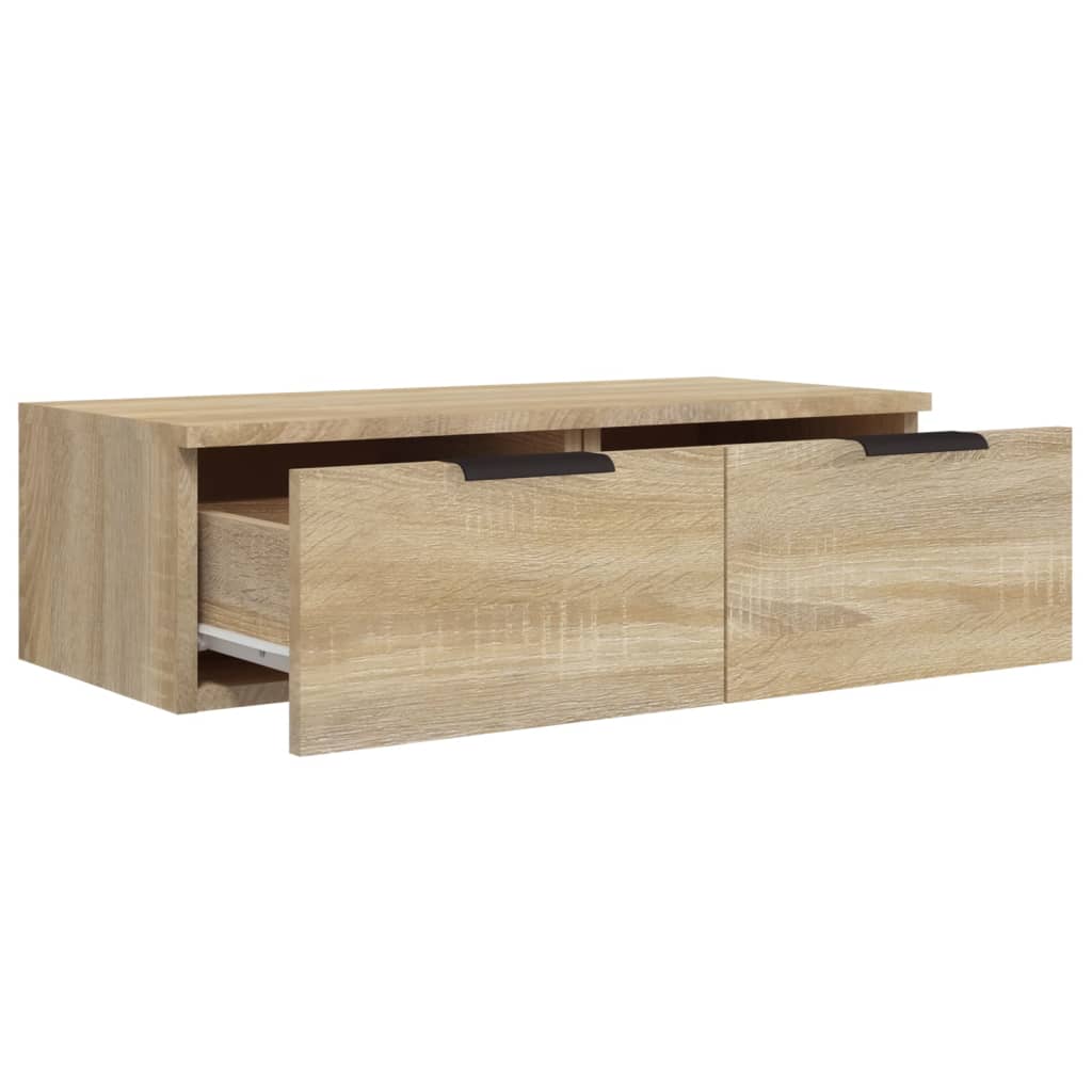 vidaXL Wandkast 68x30x20 cm bewerkt hout sonoma eikenkleurig