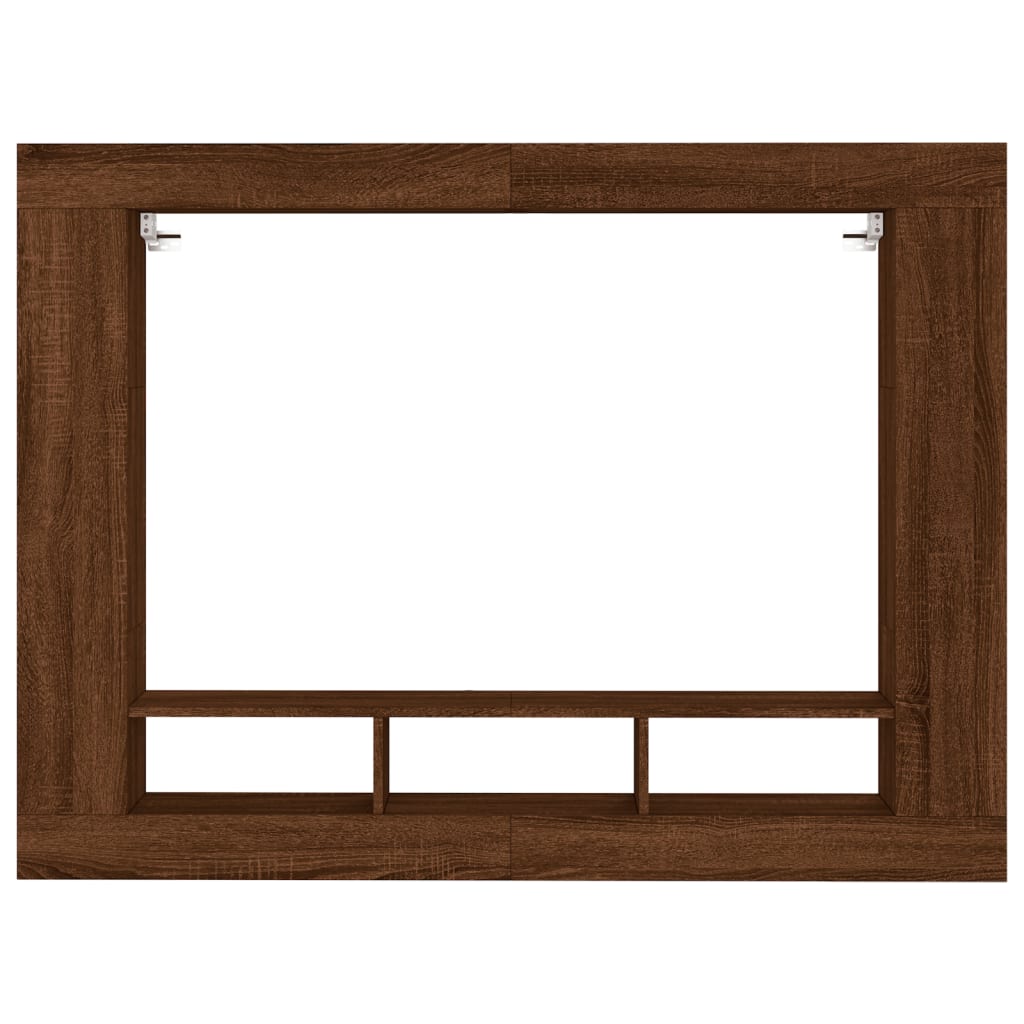 vidaXL Tv-meubel 152x22x113 cm bewerkt hout bruin eikenkleur