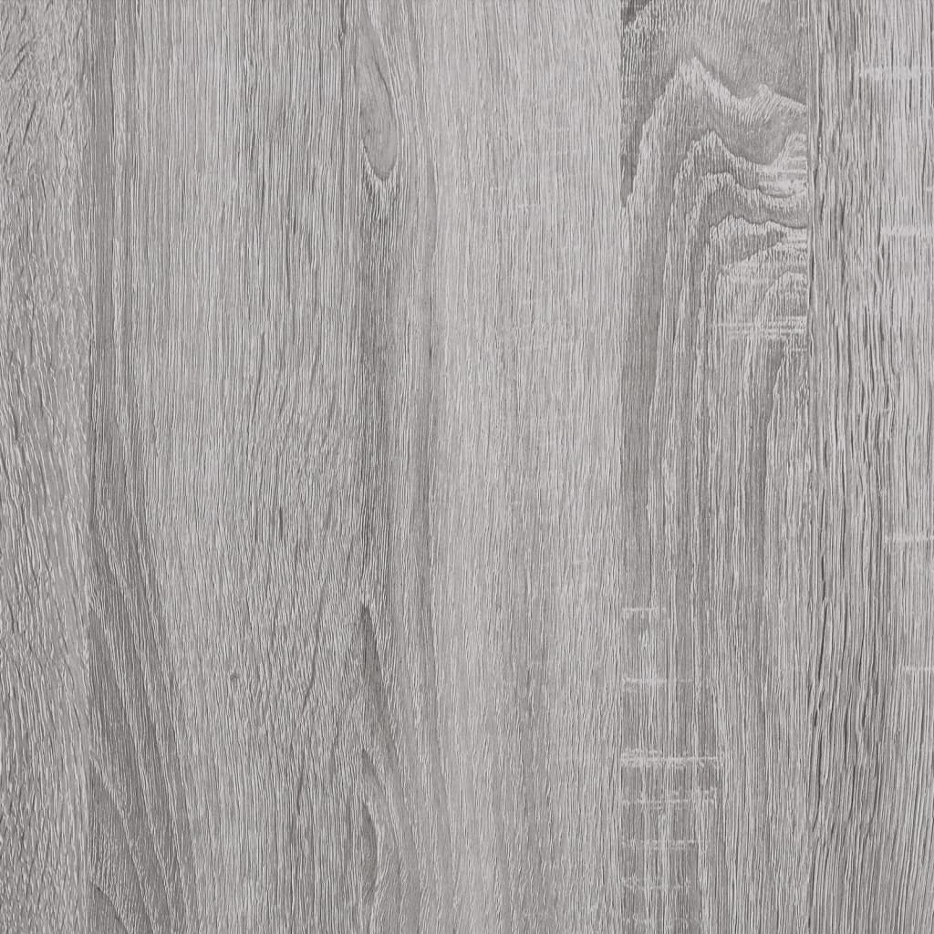 vidaXL Nachtkastjes 2 st 40x40x50 cm bewerkt hout grijs sonoma eiken