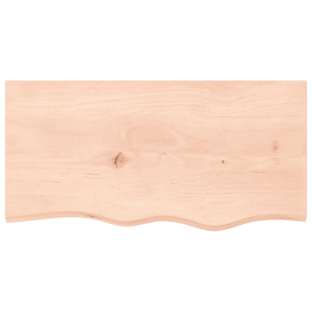 vidaXL Wandschap 80x40x(2-4) cm onbehandeld massief eikenhout