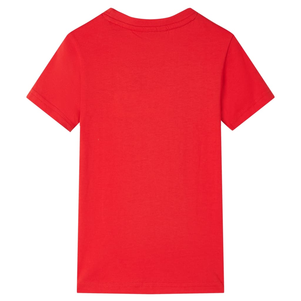 Kindershirt 116 rood