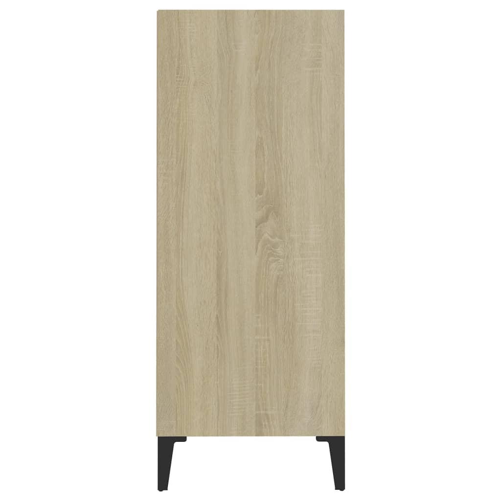 vidaXL Dressoir 57x35x90 cm bewerkt hout sonoma eikenkleurig