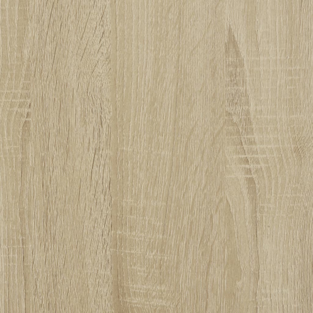vidaXL Salontafel 100x50x50 cm bewerkt hout en metaal sonoma eiken