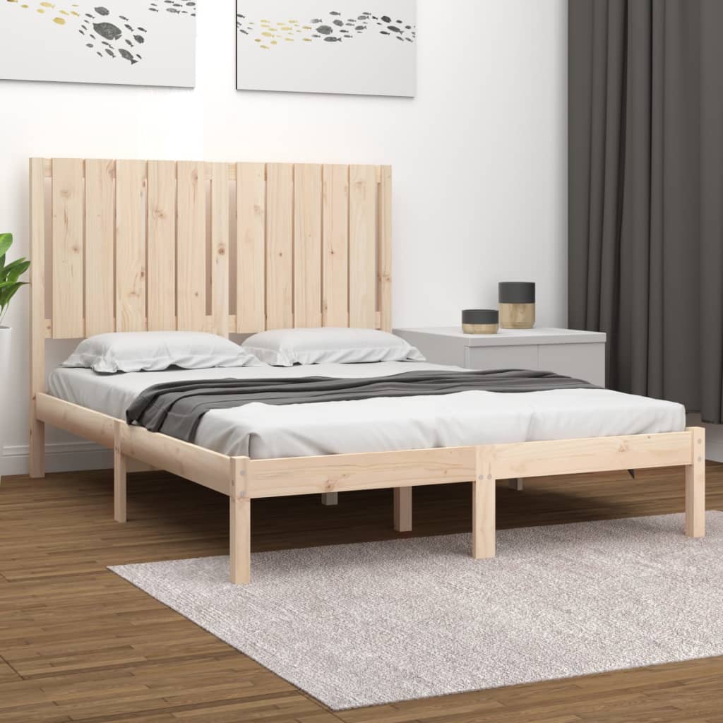 vidaXL Bedframe massief hout 120x190 cm