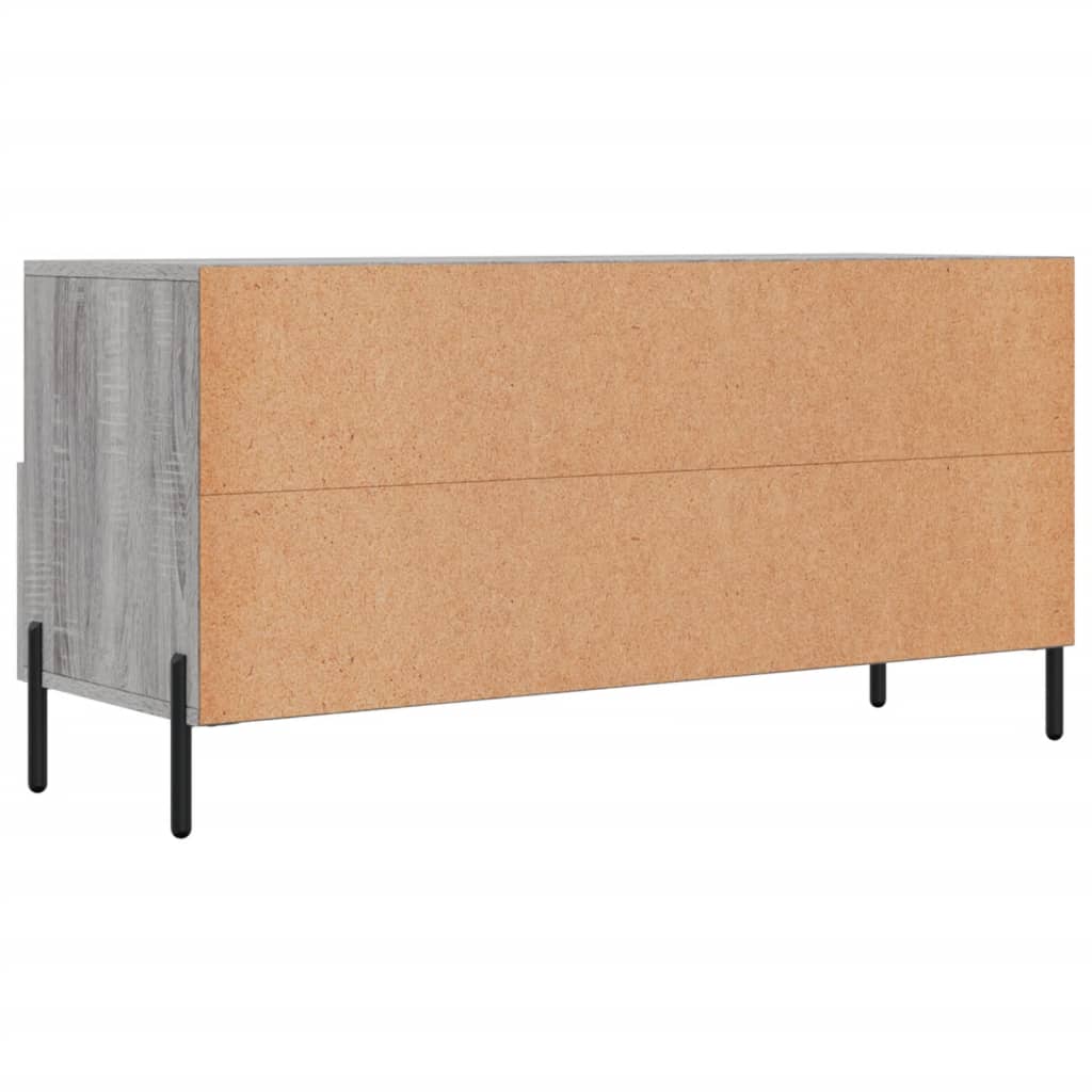 vidaXL Tv-meubel 102x36x50 cm bewerkt hout grijs sonoma eikenkleurig