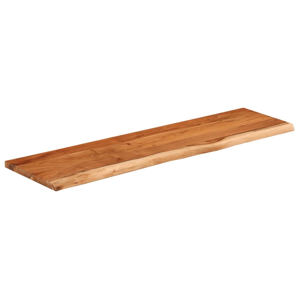 vidaXL Wandschap rechthoekig natuurlijke rand 60x20x2,5 cm acaciahout