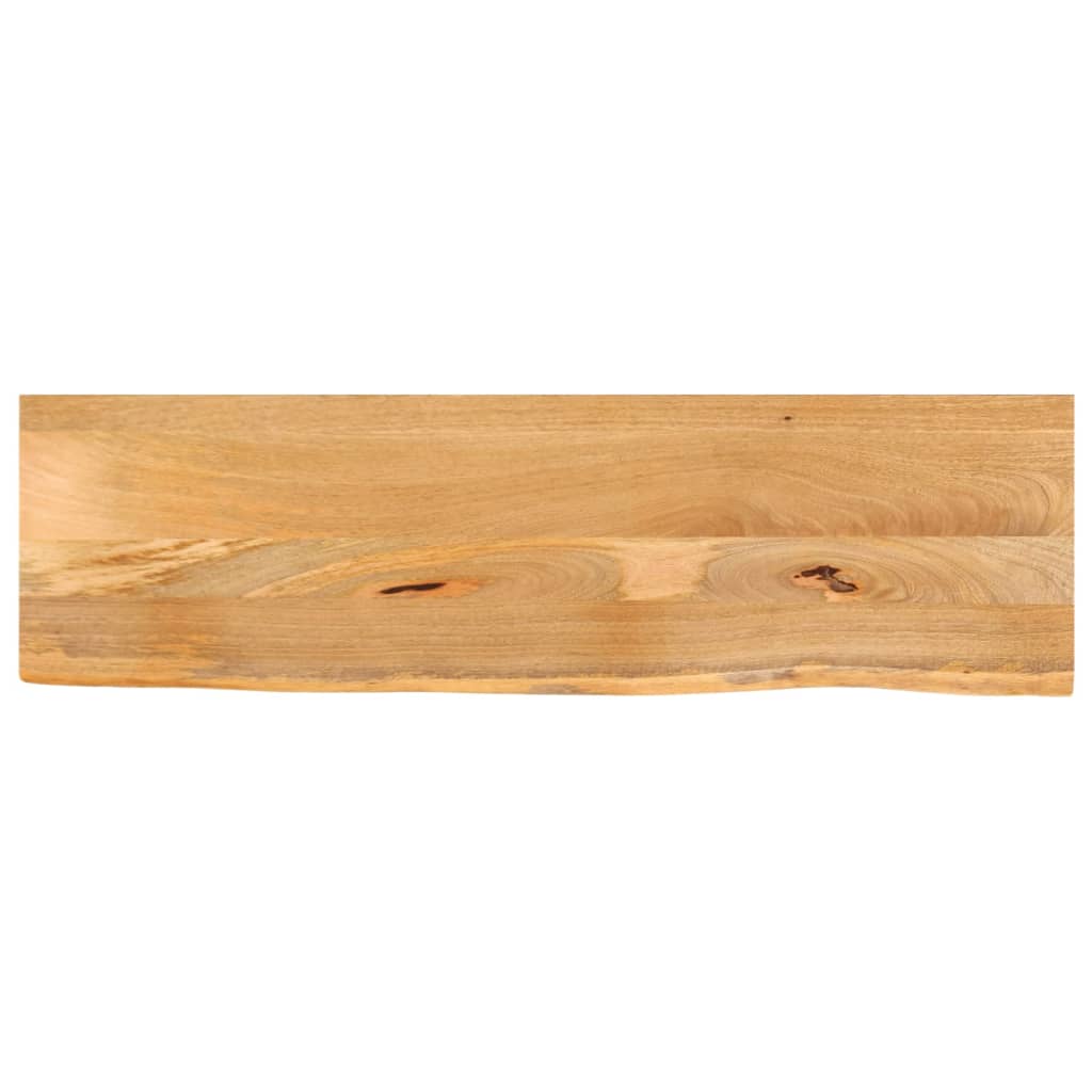 vidaXL Tafelblad met natuurlijke rand 110x30x2,5 cm massief mangohout