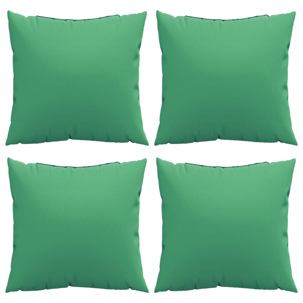 vidaXL Bankkussens 4 st 40x40 cm stof groen