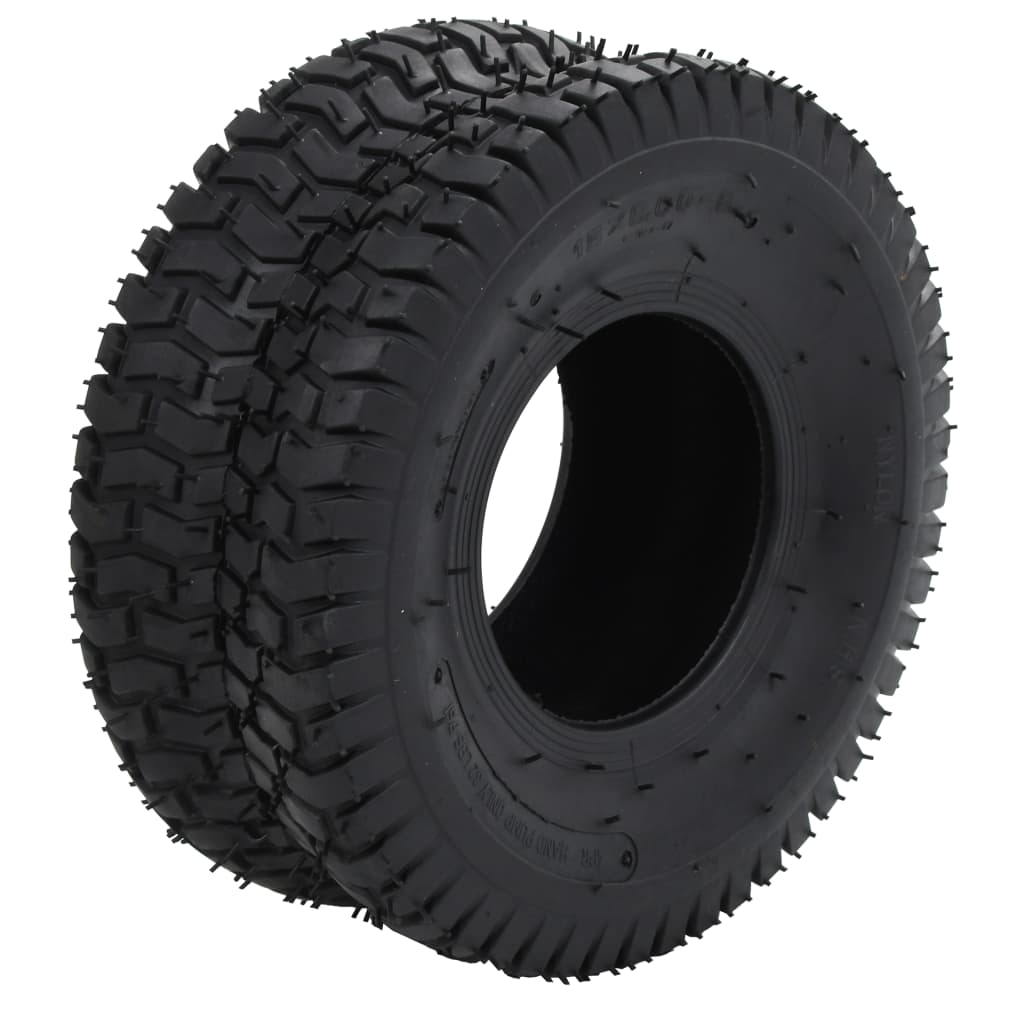 vidaXL Kruiwagenbanden 2 st 15x6.00-6 4PR rubber