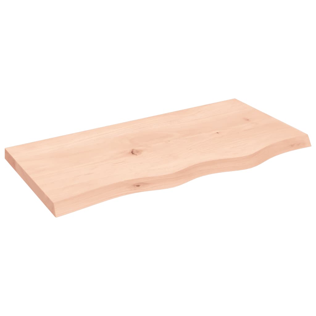 vidaXL Wandschap 80x40x(2-4) cm onbehandeld massief eikenhout