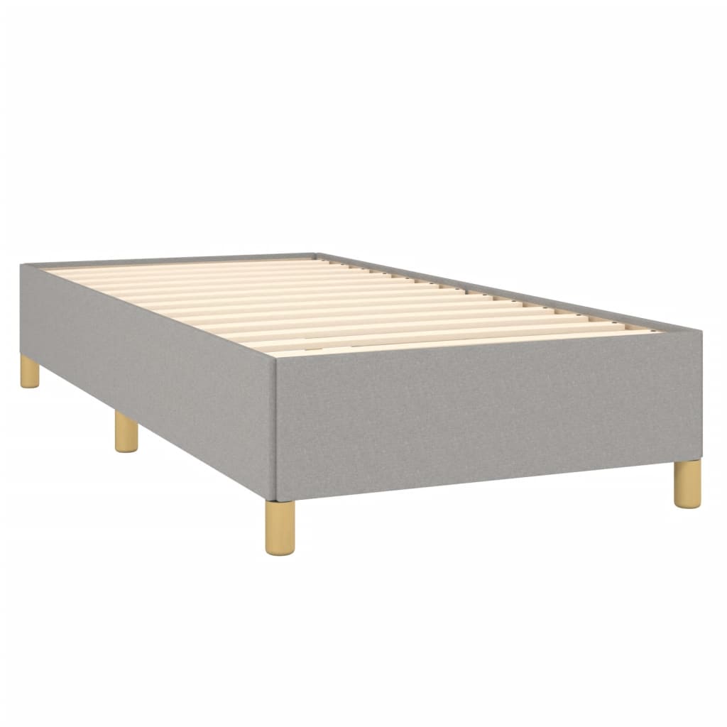 vidaXL Bedframe stof lichtgrijs 100x200 cm