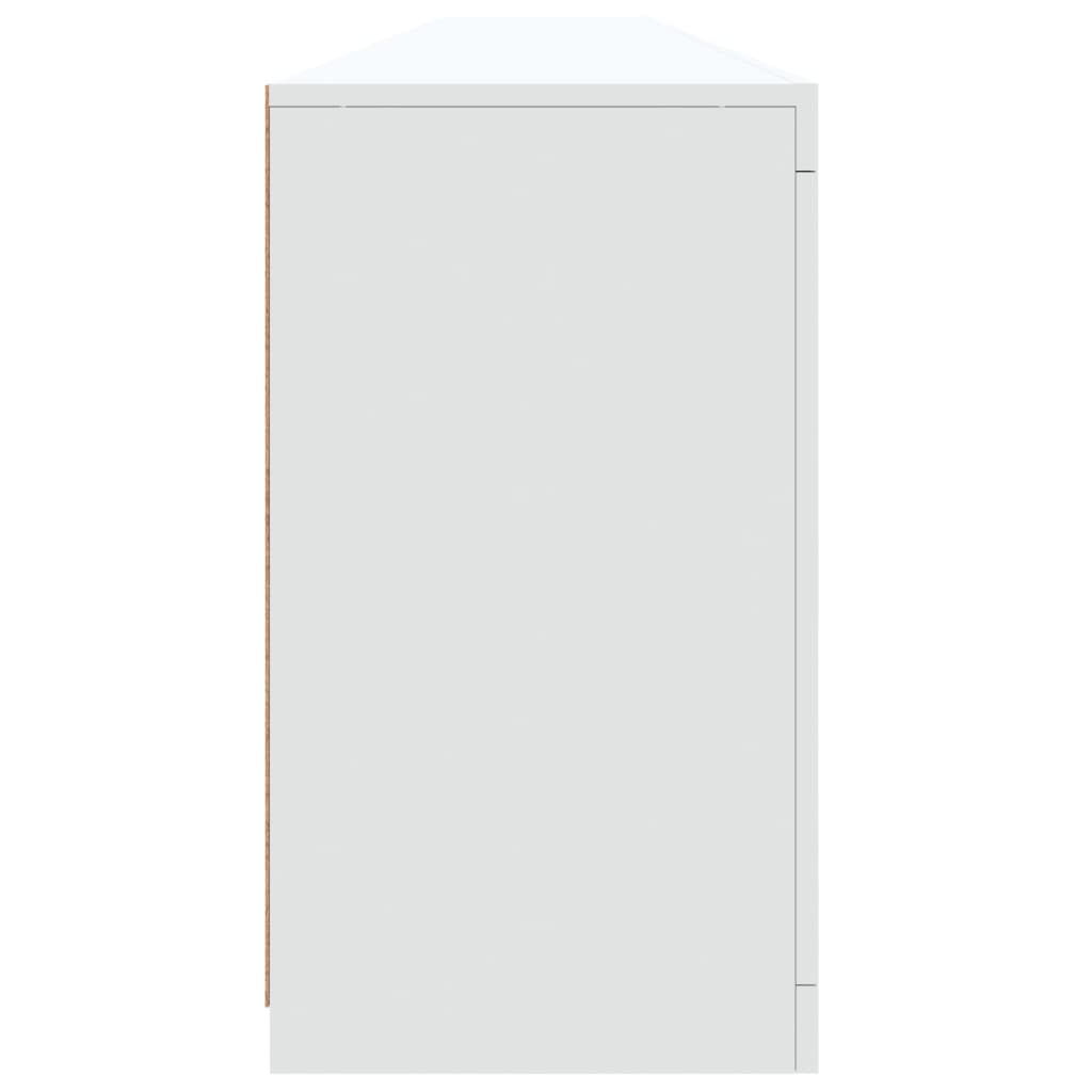 vidaXL Dressoir met LED-verlichting 283x37x67 cm wit