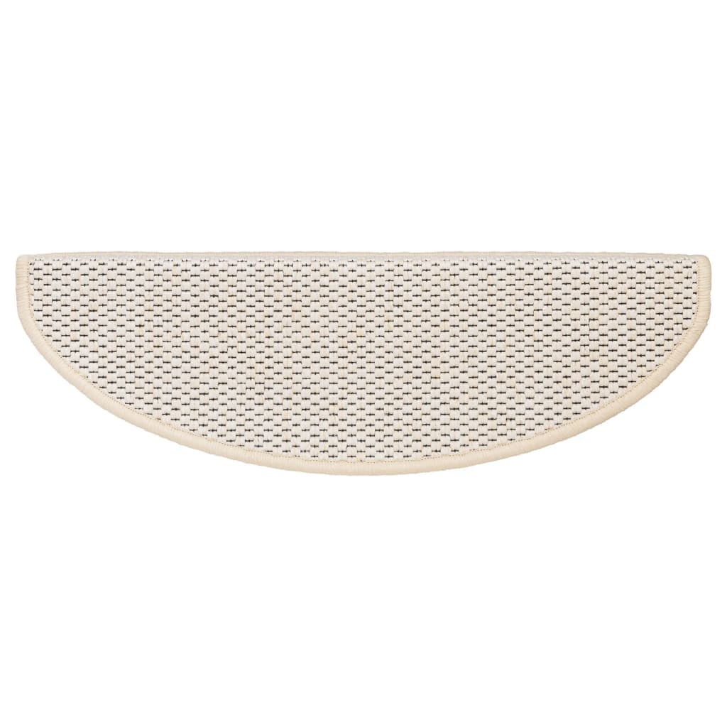 vidaXL Trapmatten zelfklevend 15 st sisal-look 65x21x4 cm berber