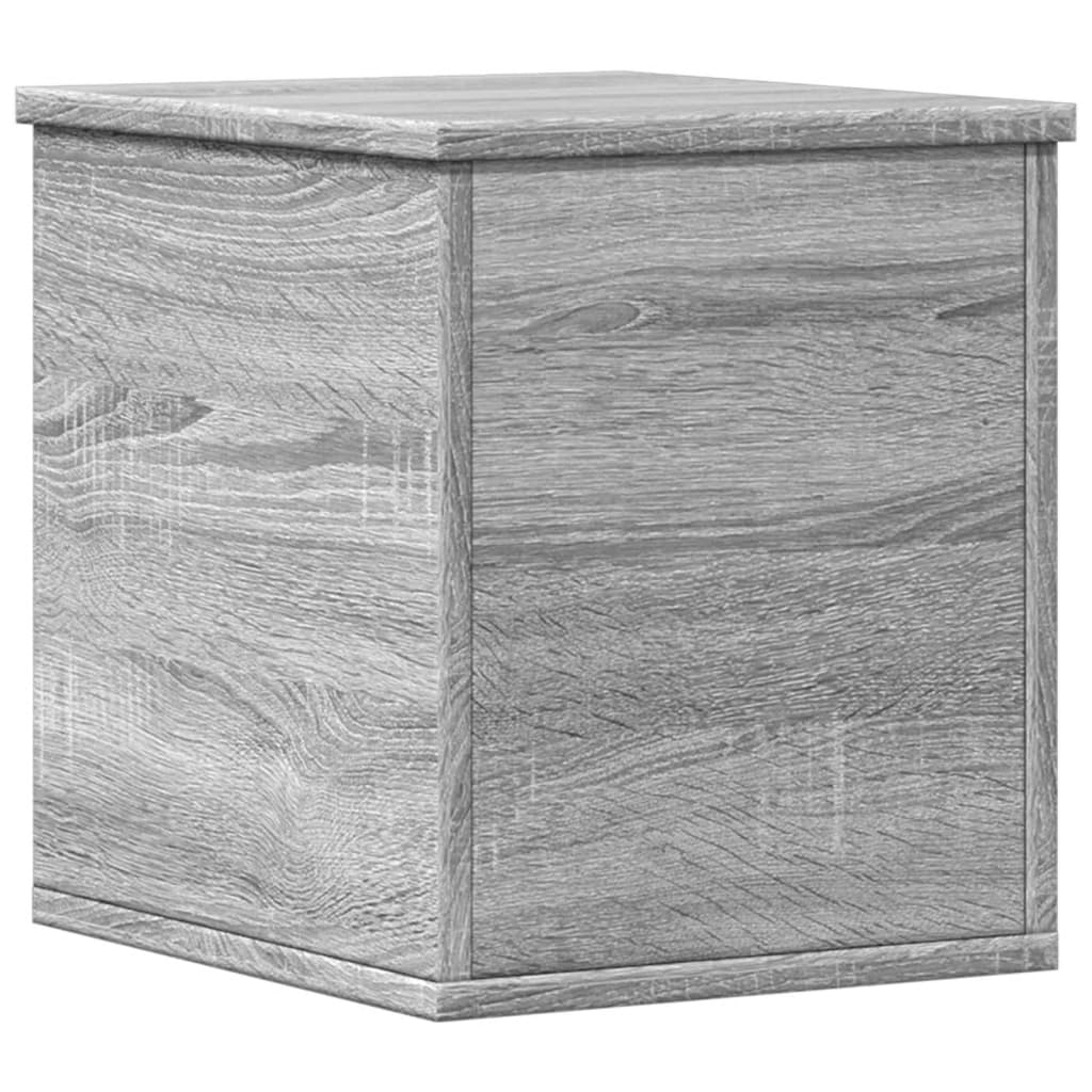 vidaXL Opbergbox 30x35x35 cm bewerkt hout grijs sonoma eikenkleurig