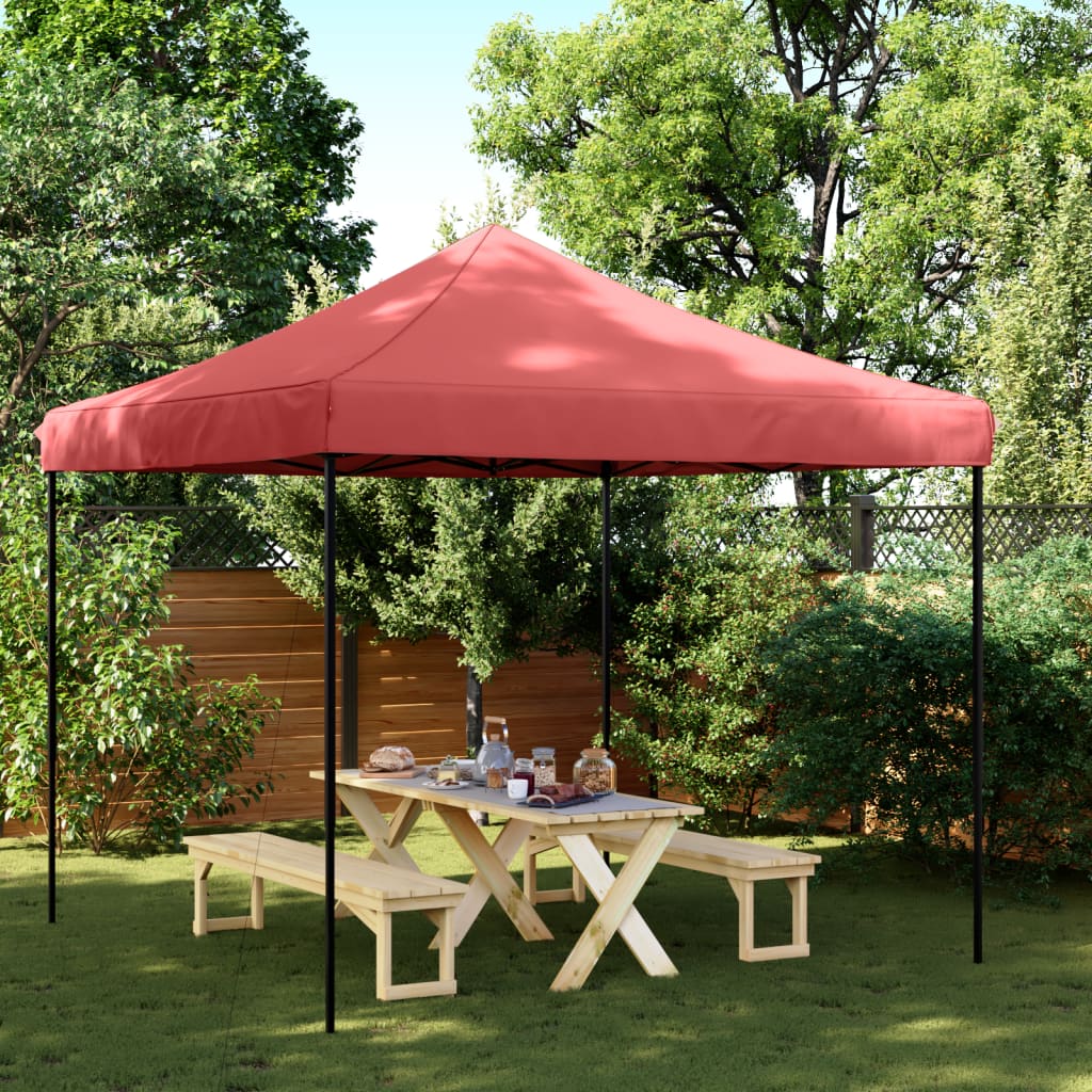 vidaXL Partytent inklapbaar pop-up 292x292x315 cm bordeauxrood