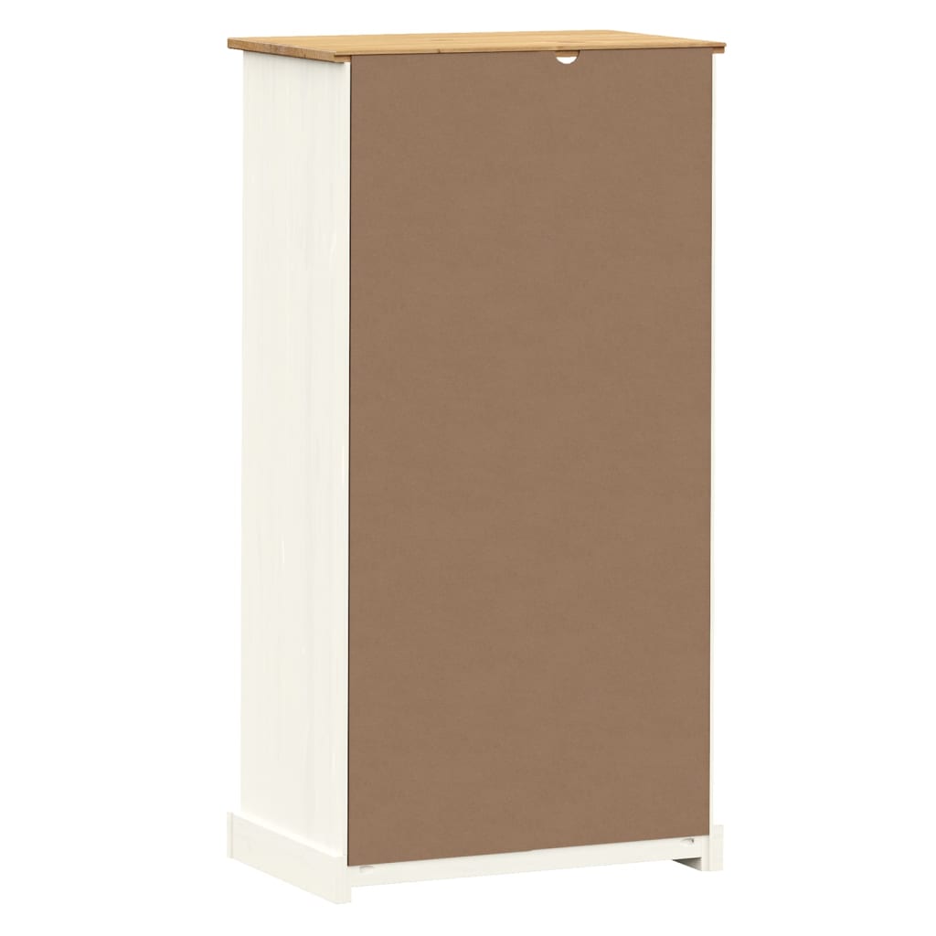 vidaXL Boekenkast VIGO 60x35x114,5 cm massief grenenhout wit