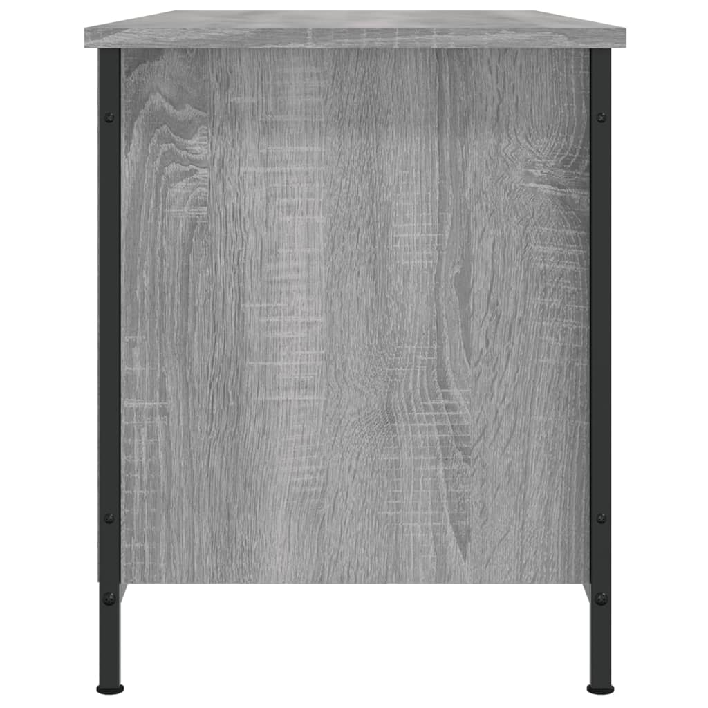 vidaXL Tv-meubel 100x40x50 cm bewerkt hout grijs sonoma eikenkleurig