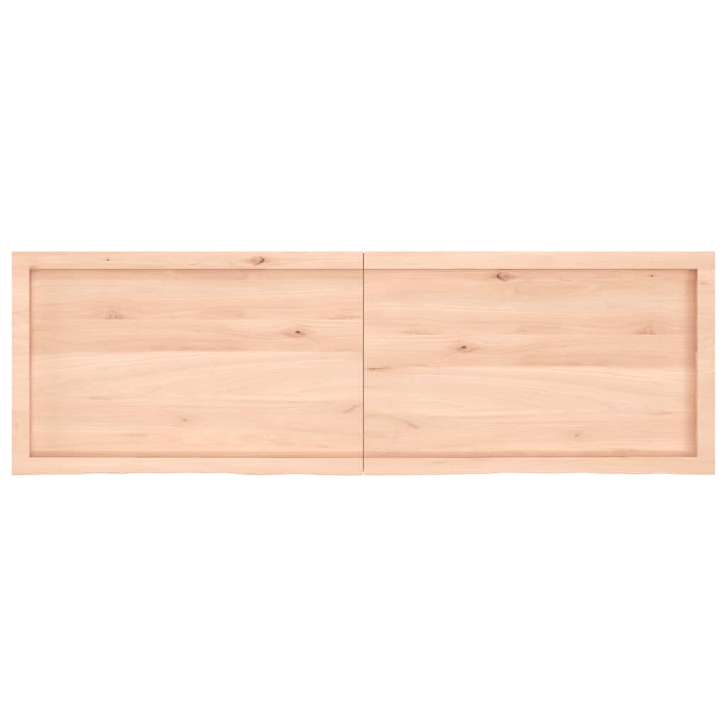 vidaXL Wastafelblad 160x50x(2-6) cm onbehandeld massief hout