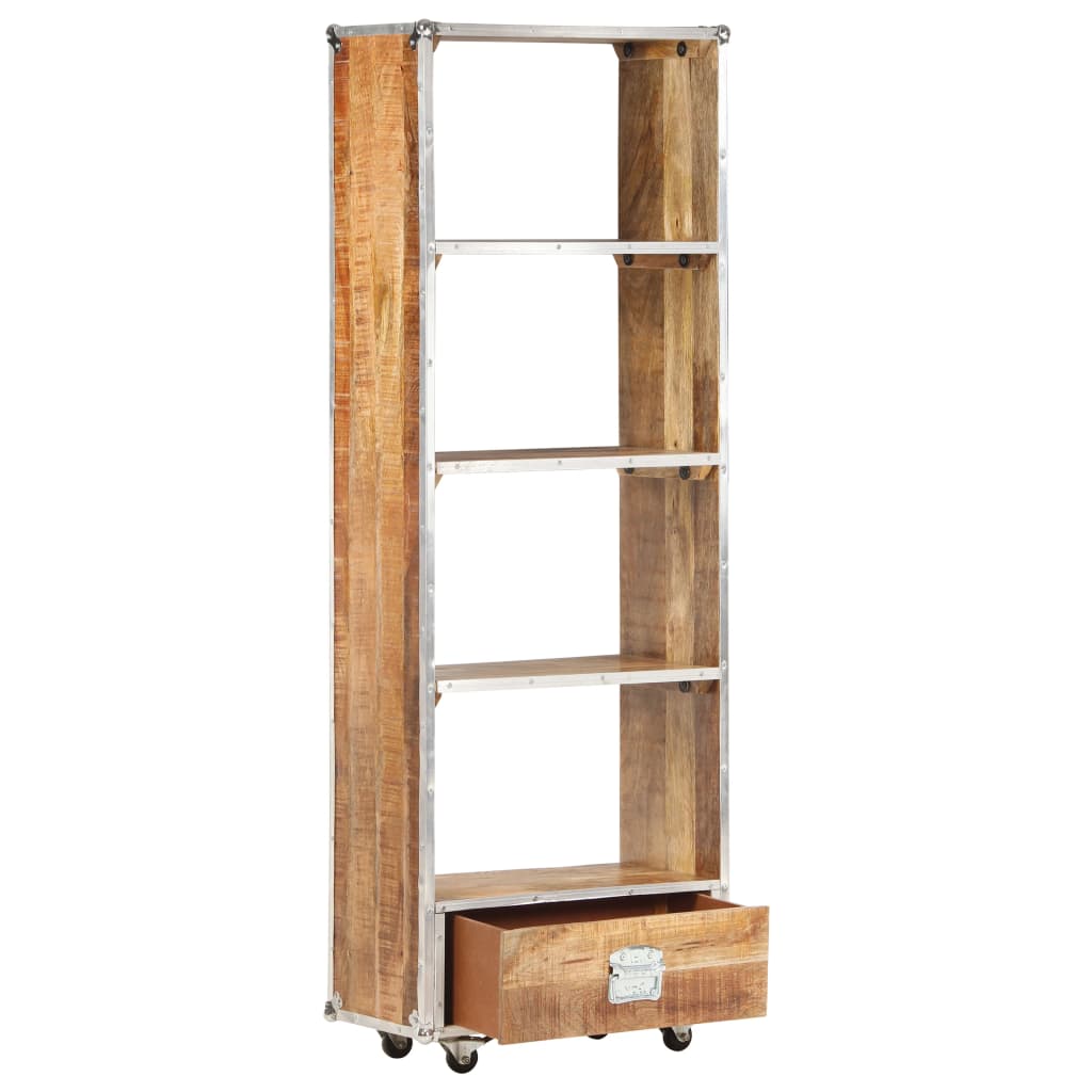 vidaXL Boekenkast 56x28x163 cm massief ruw mangohout