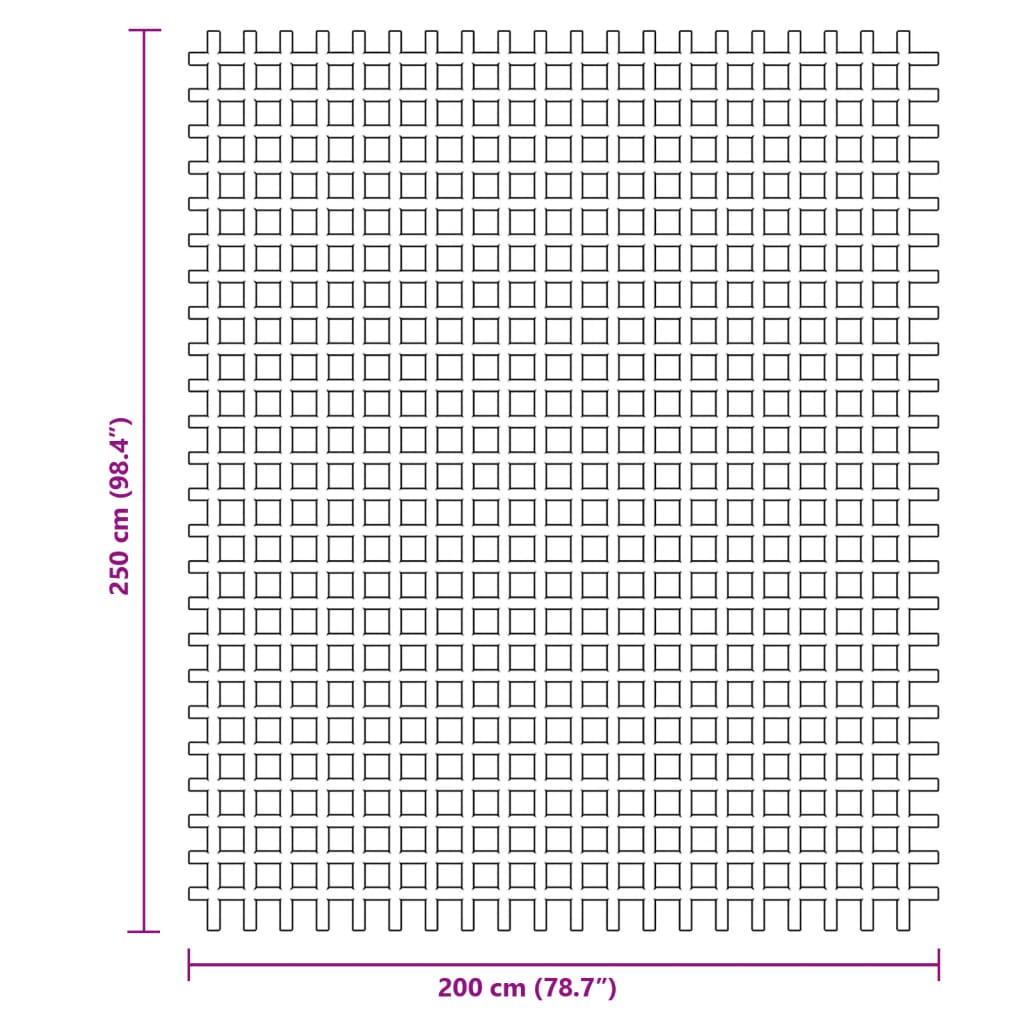 vidaXL Campingvloermat 2,5x2 m antracietkleurig