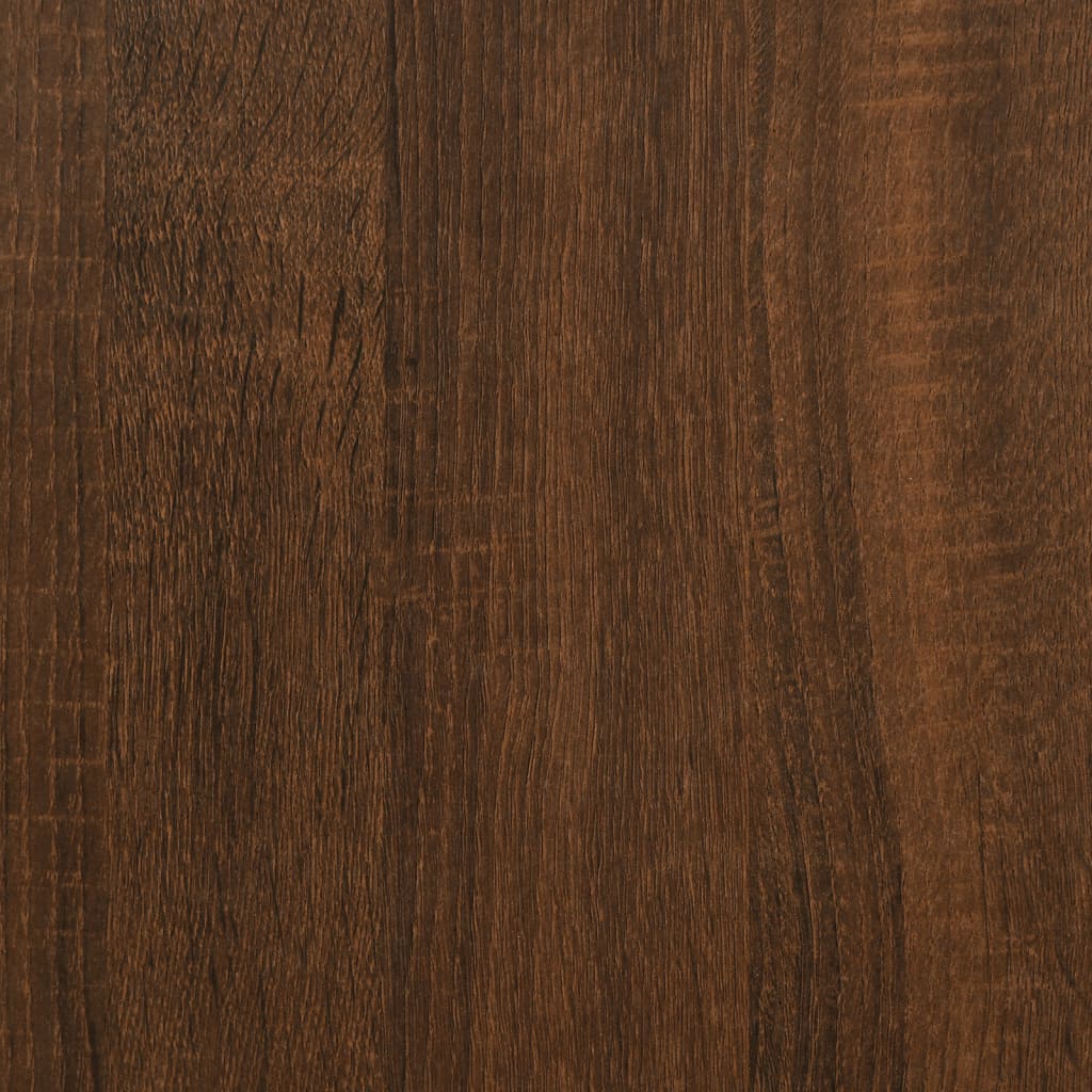 vidaXL Salontafel 60x60x30 cm bewerkt hout bruineiken