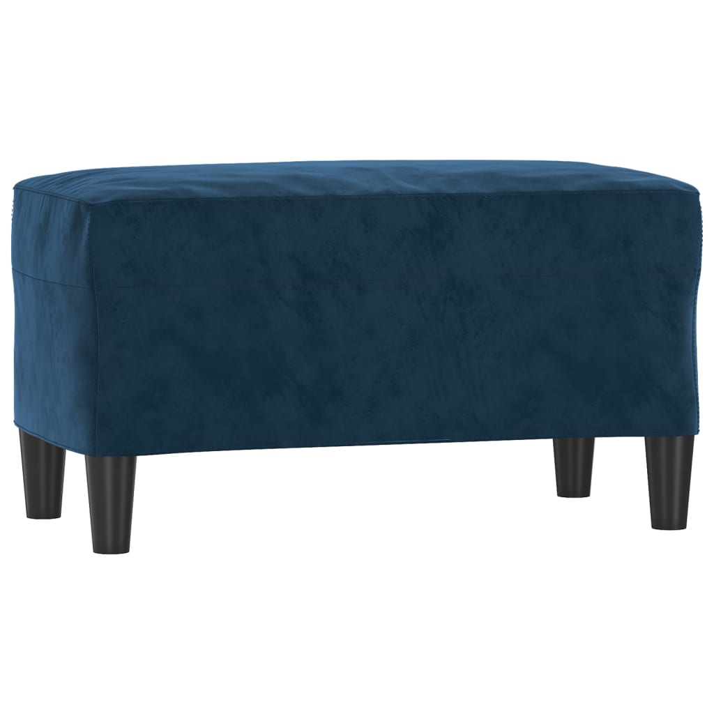 vidaXL Bankje 70x35x41 cm fluweel blauw