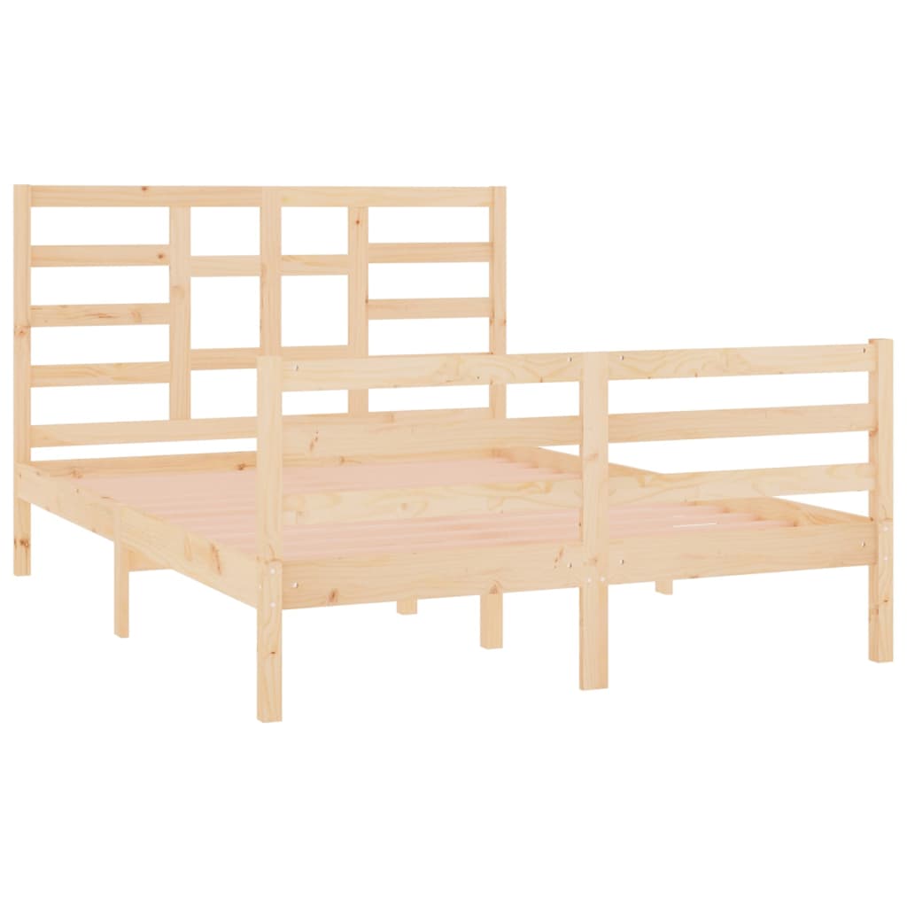 vidaXL Bedframe massief hout 120x190 cm