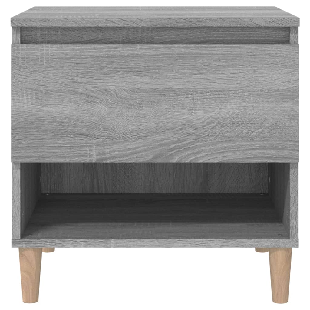 vidaXL Nachtkastjes 2 st 50x46x50 cm bewerkt hout grijs sonoma eiken