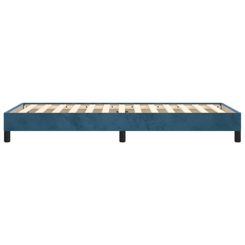 vidaXL Bedframe fluweel donkerblauw 100x200 cm