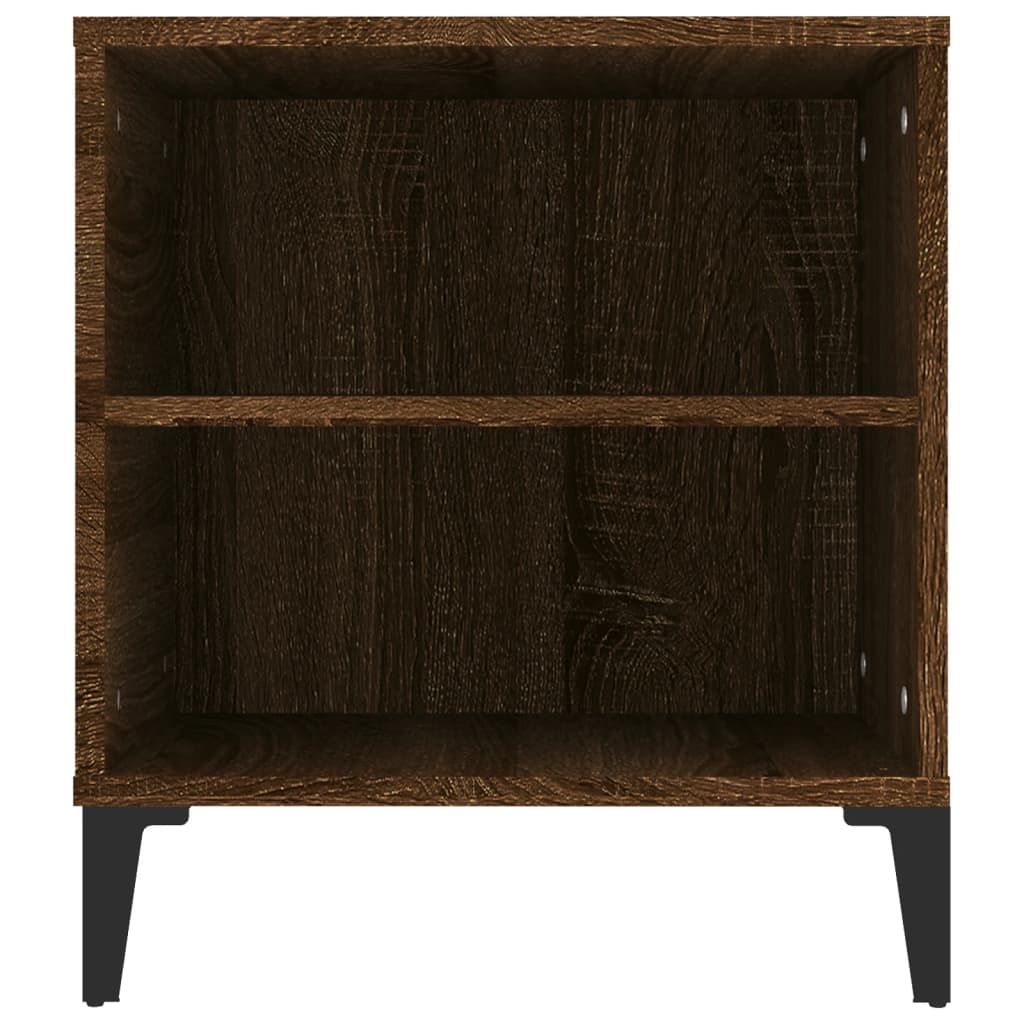 vidaXL Tv-meubel 102x44,5x50 cm bewerkt hout bruin eikenkleur