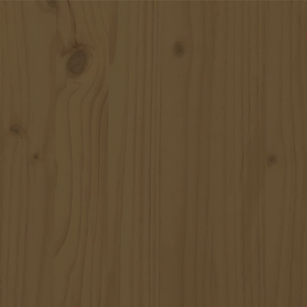 vidaXL Bedframe massief grenenhout 150x200 cm honingbruin