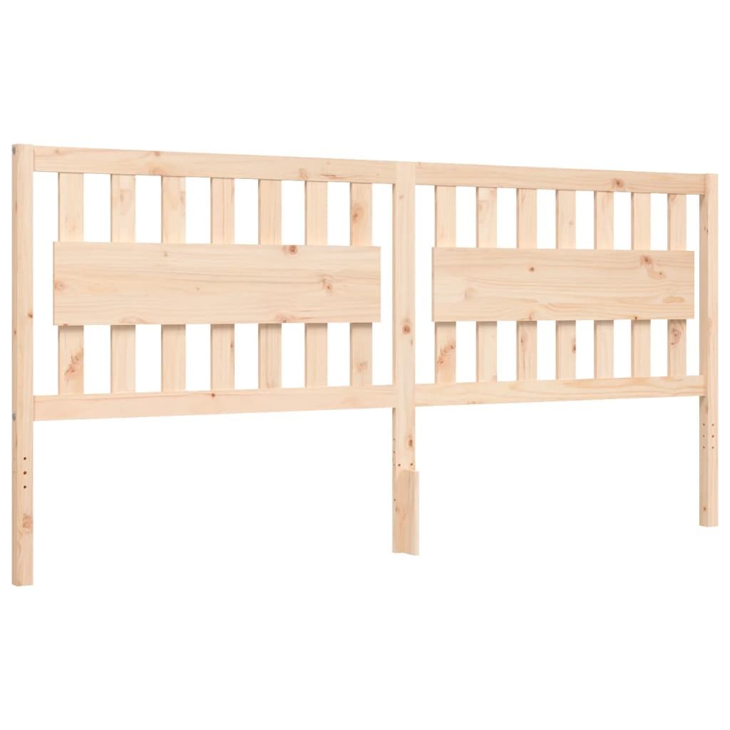 vidaXL Bedframe met hoofdbord massief hout 200x200 cm