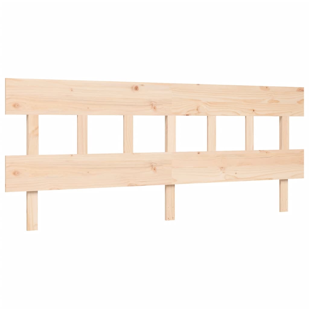 vidaXL Bedframe met hoofdbord massief hout